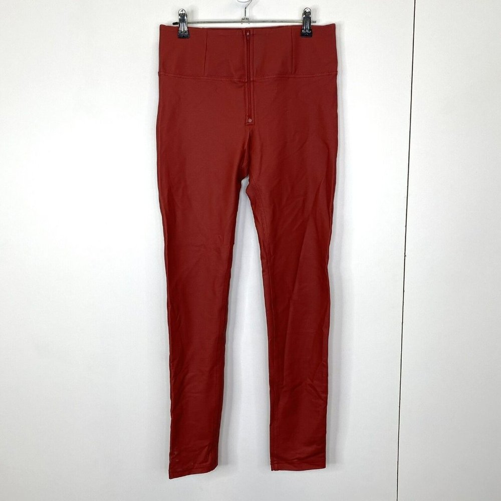 Freddy WR.UP Faux Leather Pants Leggings Size Medium High Rise Full Length